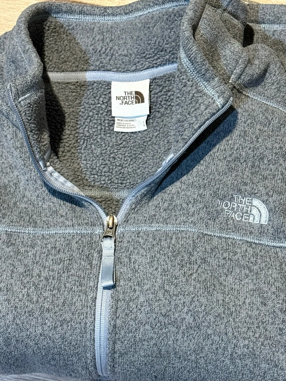 The North Face Charcoal Gray Half-Zip Fleece Pullover